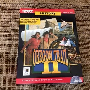 💰 Vintage Oregon Trail II Educational Software Collectible Box.